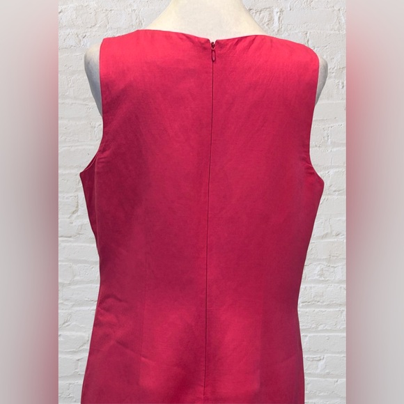 Eliza J Pink Linen Sleeveless Event Cocktail Wedding Guest Dress Sz 10 Money - Picture 5 of 8